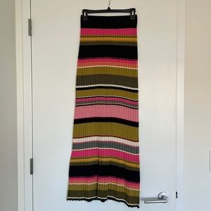 Rachel Roy multi colored knit maxi skirt